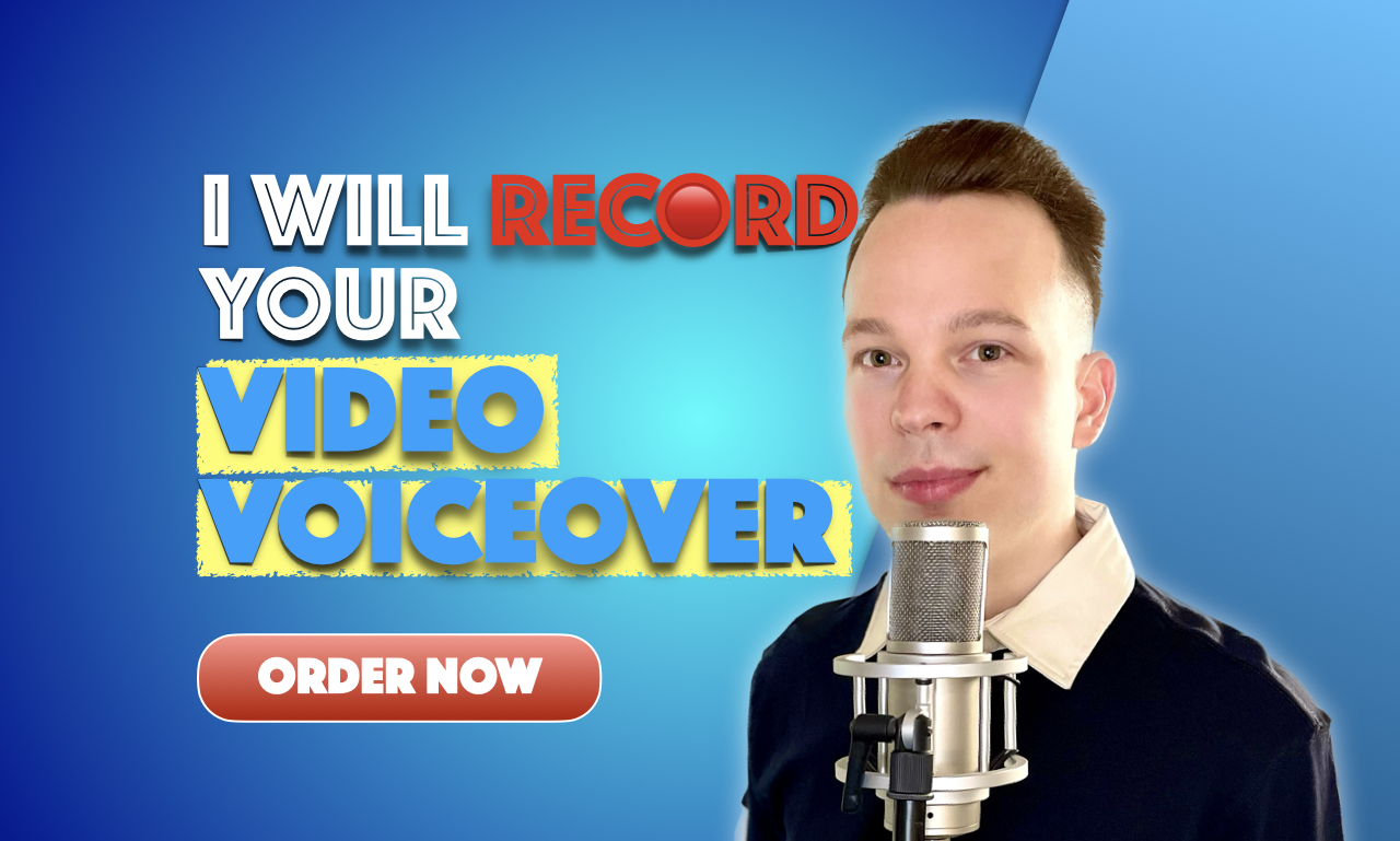 Produkt-Foto, welches eine Dienstleistung von Amadeus Banerjee beschreibt: I will record your video voiceover - order now